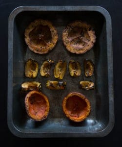 Roasted assorted squash/ pumpkin with rosemary and chilli. Ready for more recipes.