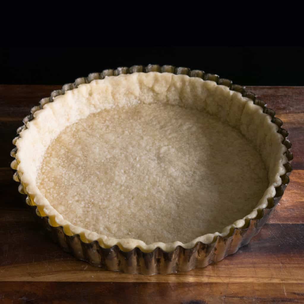 Gluten Free, Vegan Shortcrust Pastry. Baked and ready for filling.