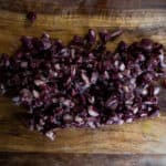 Chopped red kidney beans