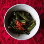 Gluten free, vegan stir fried Chinese brocolli
