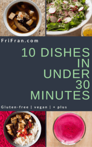 FriFran 10 Dishes in under 30 minutes ebook