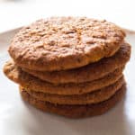 Crunchy Gluten-Free, Vegan Ginger Oat Biscuits