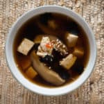 Miso Soup with Tofu and Shitake Mushrooms: gluten-free, vegan and ready to eat