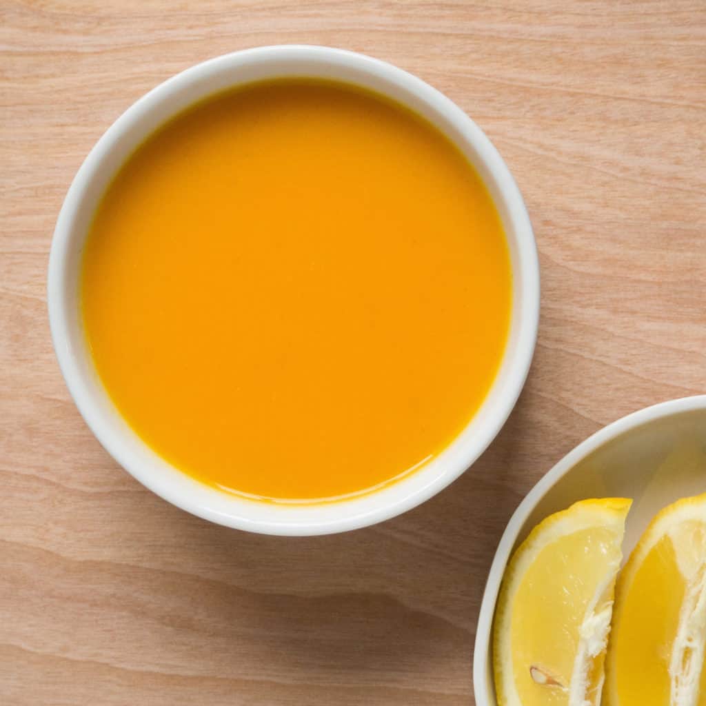 Carrot and Lemon Soup. Gluten-free, vegan