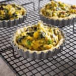 Chard, Courgette and Pea Tart