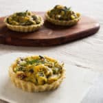 Chard, Courgette and Pea Tart