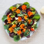 Nasturtium, Beetroot and Walnut Summer Salad