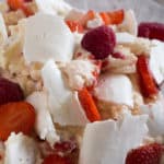Gluten-free, vegan Strawberry and Raspberry Eaton mess