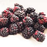 Blackberries ready for Gluten-Free, Vegan, Allergy-Friendly, Seasonal Apple and Blackberry Cobbler