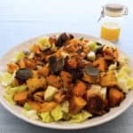Pumpkin Salad with Crispy Sage. A wonderful gluten-free, vegan, allergy-friendly, seasonal, autumnal, warm salad.