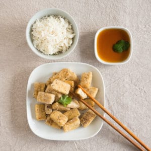 Salt and Pepper Tofu - ready to eat.