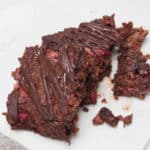 Uber Rich Chocolate and Strawberry Brownies - Gluten-Free, vegan
