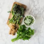 Broccoli, Kale and Pea Salad - ingredients