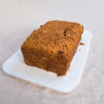 Gluten-free, vegan Parsnip Loaf Cake With Orange Frosting - ready to ice
