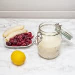 Gluten-Free, Vegan Almond and Raspberry Breakfast Smoothie - Ready to Blend