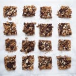 Gluten-Free, Vegan Peanut Butter And Chocolate Crispie Protein Bars
