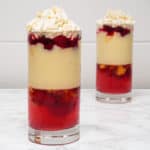 Nectarine and Raspberry Trifle Pots - gluten-free, vegan