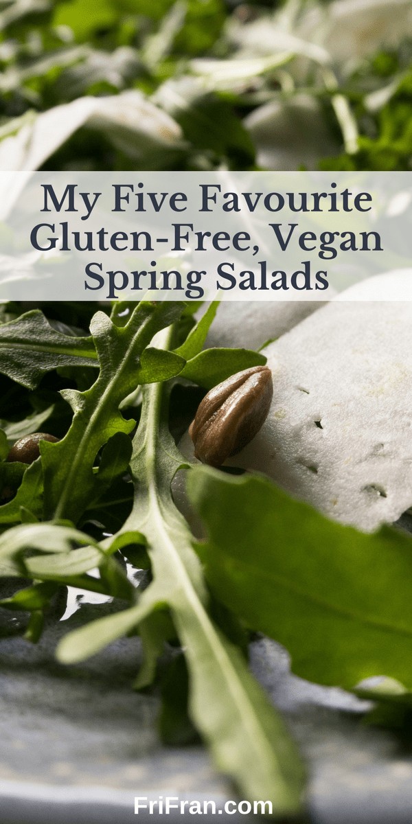 My Five Favourite Gluten-Free, Vegan Spring Salads. #GlutenFree #Vegan #GlutenFreeVegan. From #FriFran