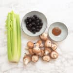 Mushroom and Celery Salad - gluten-free, vegan - ingredients