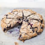 Gluten-Free, Vegan Blueberry Scone recipe. FriFran