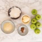 Apple Crumble Bars. Gluten-free, vegan. Ingredients.