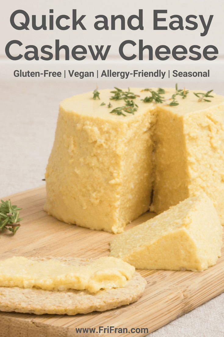 Quick and Easy Cashew Cheese. Gluten-free, vegan. #GlutenFree 