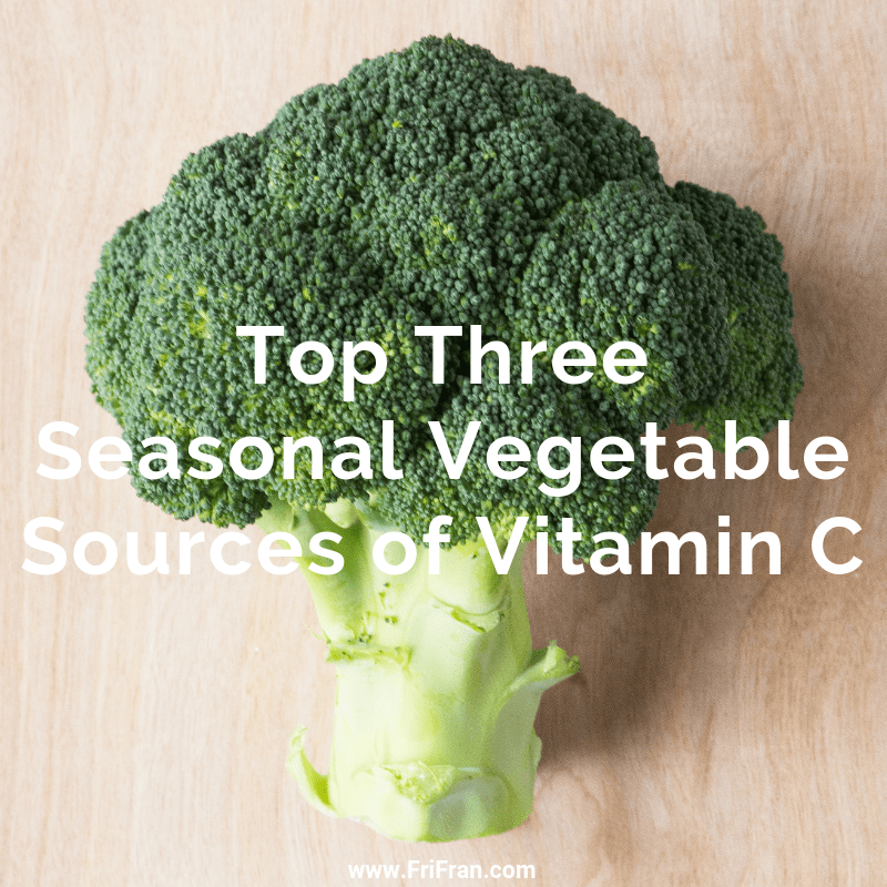 Top Three Seasonal Vegetable Sources Of Vitamin C