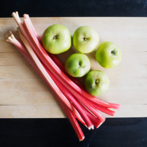 Apple and Rhubarb Crumble ingredients - Gluten-Free Vegan #frifran #glutenfree #vegan #coconutfree #glutenfreevegan #gfvegan